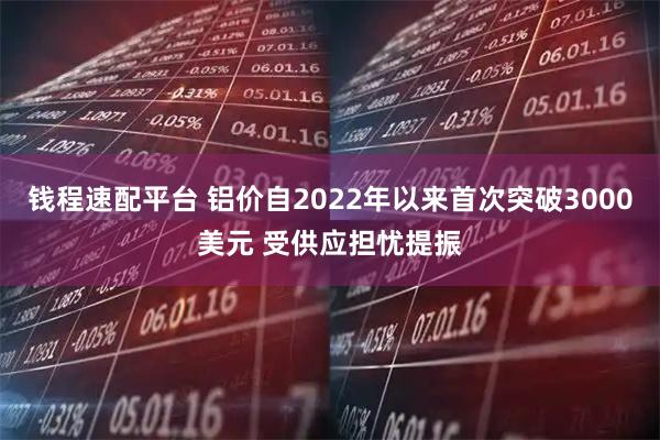 钱程速配平台 铝价自2022年以来首次突破3000美元 受供应担忧提振
